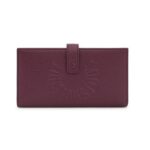 Billetera grande Flap de piel burdeos TOUS Miranda