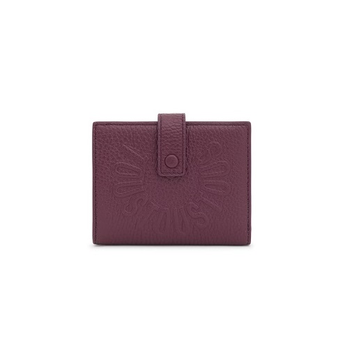 2002031021_00 Cartera Flap de piel burdeos TOUS Miranda - Imagen 1