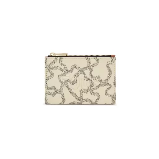 2002128101_00 Monedero tarjetero beige Kaos Icon - Imagen 1