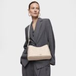 Bandolera grande beige Kaos Mini Lines - Imagen 4
