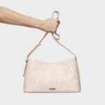 Bandolera grande beige Kaos Mini Lines - Imagen 6
