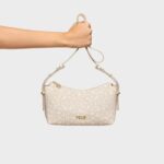 Bandolera mediana beige Kaos Mini Lines - Imagen 5