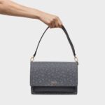 Bandolera mediana Audree gris oscuro Kaos Mini Lines - Imagen 5