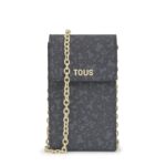 Funda de móvil colgante gris oscuro Kaos Mini Lines