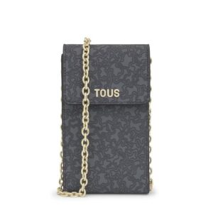 Funda de móvil colgante gris oscuro Kaos Mini Lines