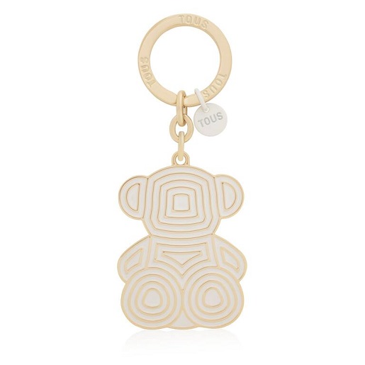 2002200401_00 Llavero Tous Bold Bear Lines beige - Imagen 1