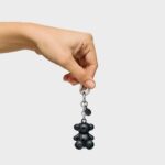 Llavero negro Metal Bold Bear - Imagen 3