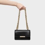 Bandolera pequeña negra Audree Leather - Imagen 5