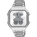 Reloj digital con brazalete de acero SS D-BEAR