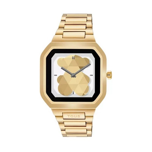 3000139300_00 Reloj smartwatch con brazalete de acero dorado B-Connect - Imagen 1