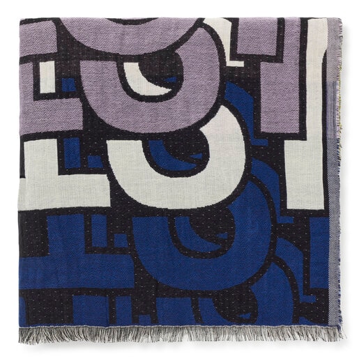 395900935_00 Foulard de jacquard azul TOUS Vera - Imagen 1