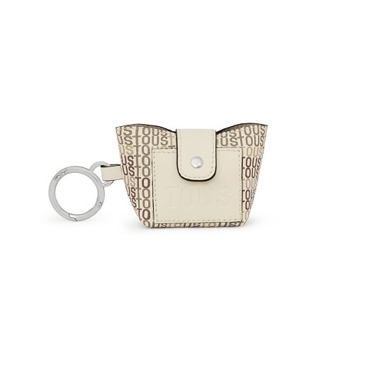 395901016_00 Mini colgante beige con bolsa interior TOUS Cecilia - Imagen 1