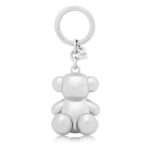 Llavero oso plateado Metal Bold Bear