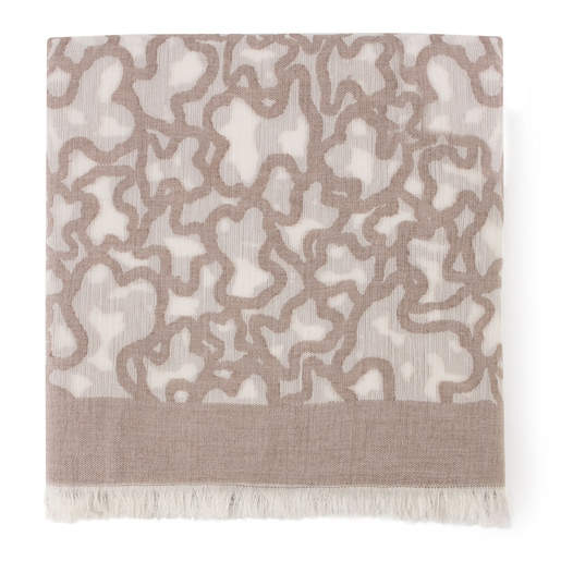 595920129_00 Foulard Kaos en color piedra - Imagen 1