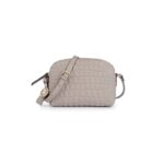 Bandolera Sherton de Piel en color topo