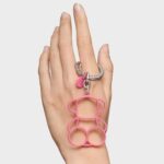 Llavero rosa Silhouette Bold Bear - Imagen 3