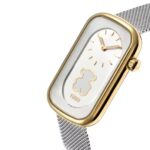 Reloj analógico bicolor con silueta oso y brazalete de acero T-Band Club - Imagen 2