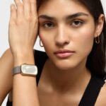 Reloj analógico bicolor con silueta oso y brazalete de acero T-Band Club - Imagen 3