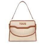 Shopper mediano camel Audree Canvas
