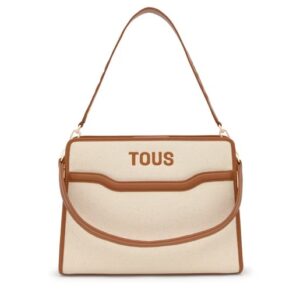 Shopper mediano camel Audree Canvas