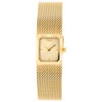 Reloj analógico con brazalete de malla milanesa de acero dorado Mini Mesh