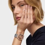 Reloj analógico con brazalete de acero y acero rosado D-Bear Party - Imagen 4