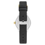 Reloj analógico con brazalete de piel negra, acero dorado y esfera de nácar Epic Icon - Imagen 3