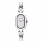 Reloj analógico con brazalete de acero y cristal de roca TOUS Color