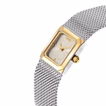 Reloj analógico con brazalete de malla milanesa de acero y acero dorado Mini Mesh - Imagen 2