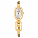 Reloj analógico/digital con brazalete de acero dorado TOUS Hold Oval