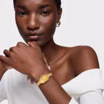 Reloj analógico joya con brazalete de acero dorado Oval Icon - Imagen 3