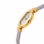 Reloj analógico joya con brazalete de acero y acero dorado Oval Icon - Imagen 2