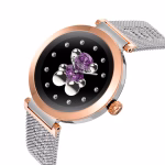 Reloj smartwatch con brazalete de acero y acero rosado S-CONNECT - Imagen 2