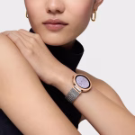 Reloj smartwatch con brazalete de acero y acero rosado S-CONNECT - Imagen 3