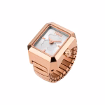 Anillo/Reloj analógico de acero rosado KARAT (copia)